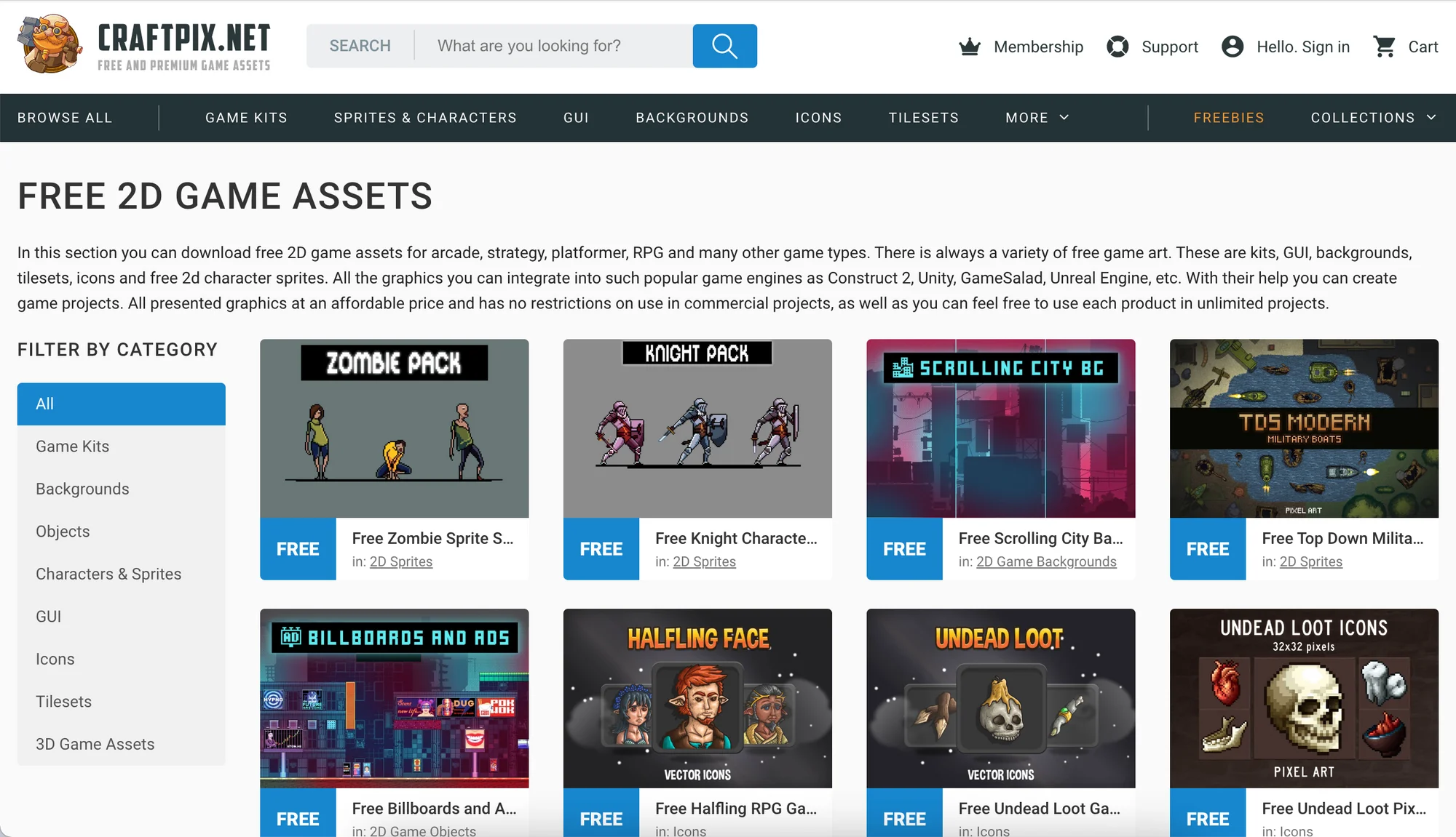 Top Game Assets Tagged 2D And Shaders - Verloop.io