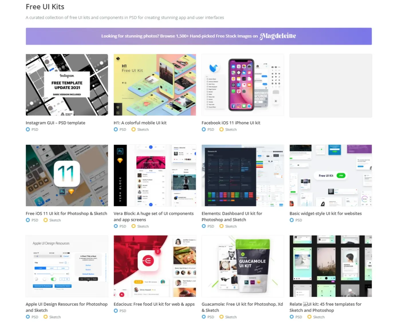 Adobe XD Elements  Free UI Kits, Templates, and more Adobe XD Resources