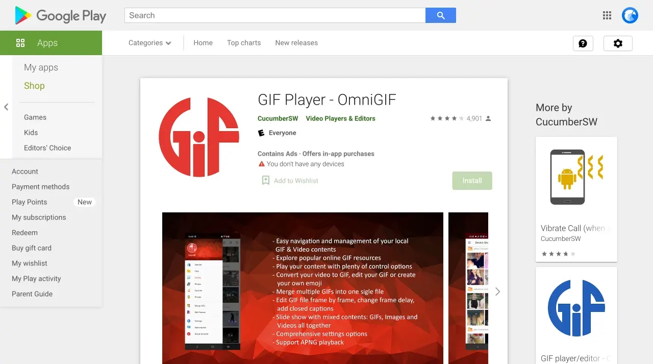 GIF Player - OmniGIF – Apps no Google Play